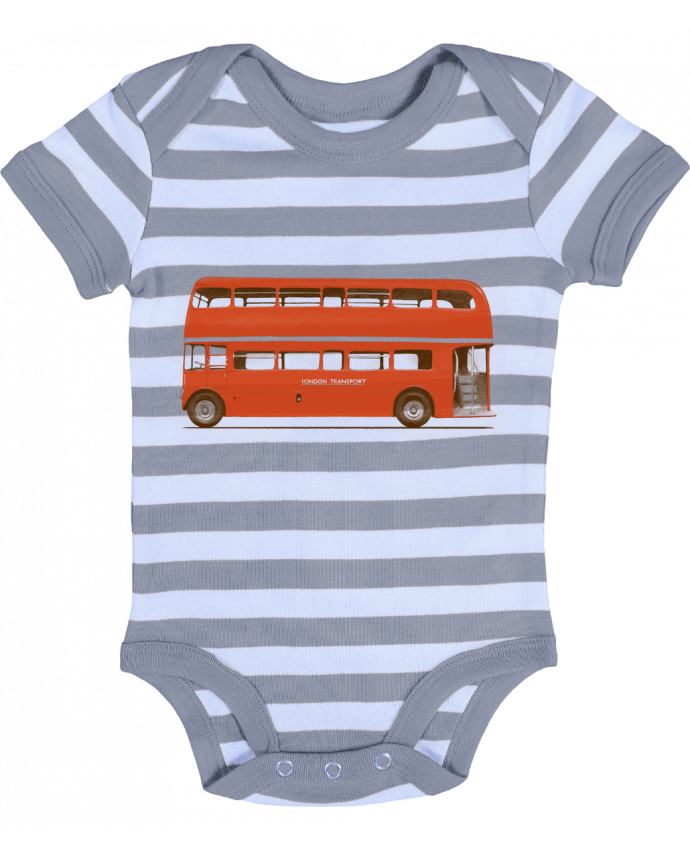 Body Bebé a Rayas Red London Bus - Florent Bodart