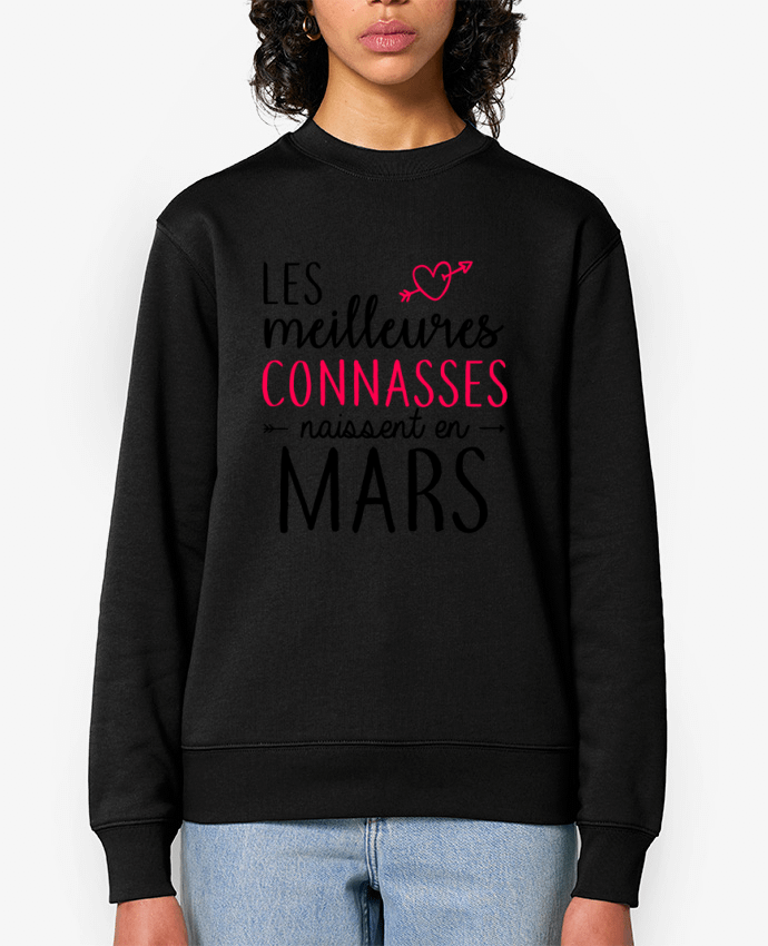 Sweat-shirt Les meilleures connasses naissent Mars Par La boutique de Laura