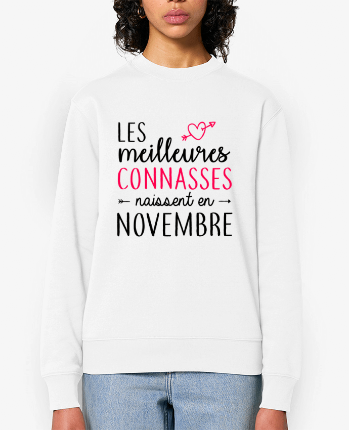 Sweat-shirt Les meilleures connasses naissent Novembre Par La boutique de Laura