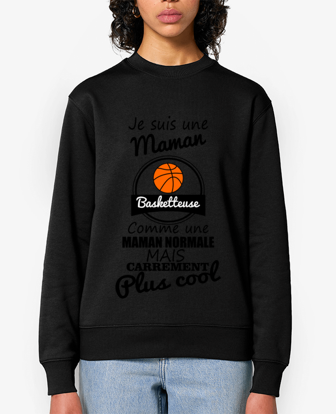 Sweat-shirt Je suis une maman basketteuse comme une maman normale mais carrément plus cool Par Benic