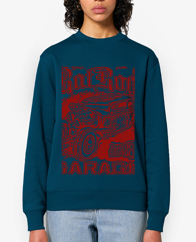 Sweat-shirt Hot rod garage Par David