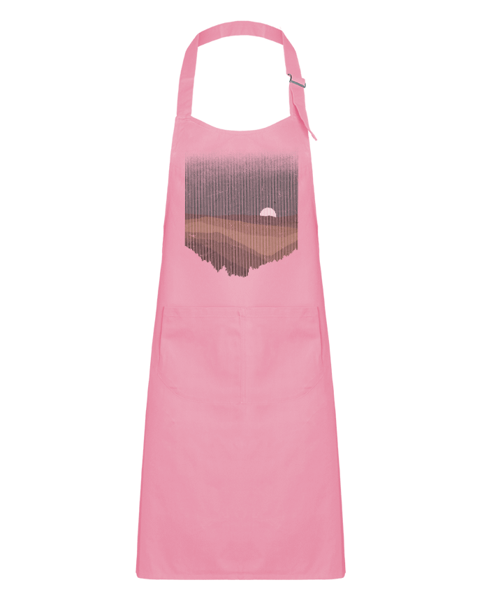 Kids chef pocket apron Moonrise Sepia by Florent Bodart