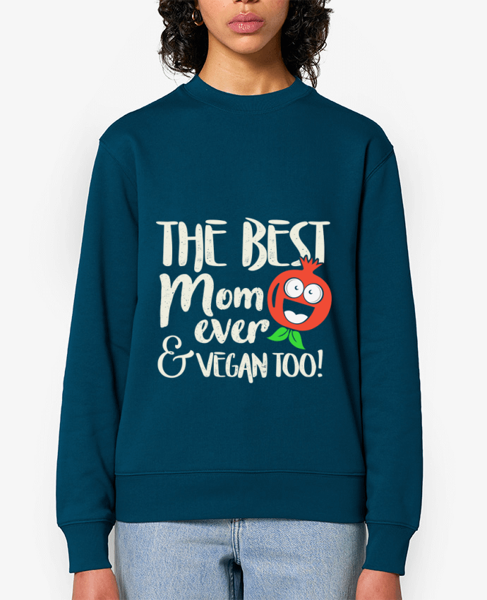 Sweat-shirt The best mom ever & vegan too Par Bichette