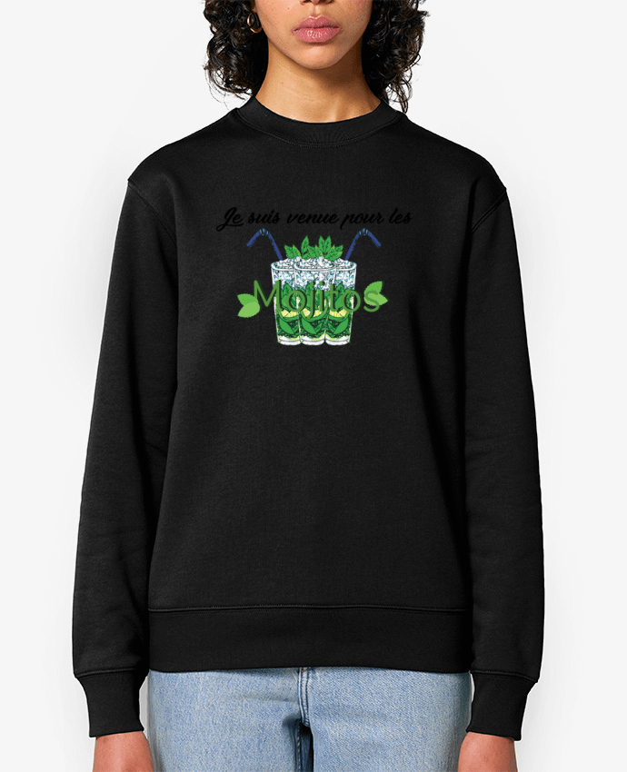 Sweat-shirt Je suis venue pour les mojitos Par tunetoo