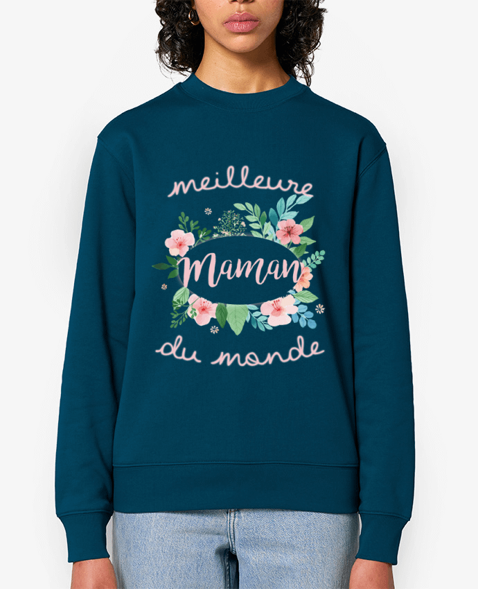 Sweat-shirt Meilleure maman du monde Par FRENCHUP-MAYO