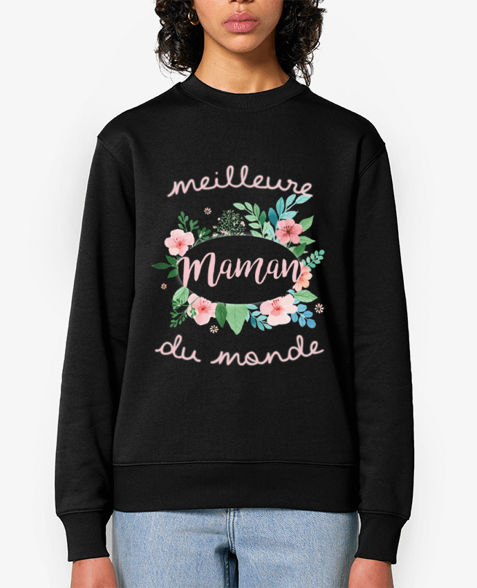 Sweat-shirt Meilleure maman du monde Par FRENCHUP-MAYO