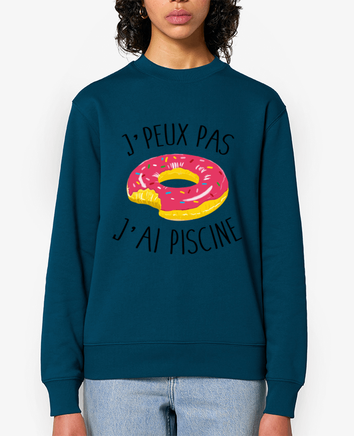 Sweat-shirt Je peux pas j'ai piscine Par FRENCHUP-MAYO
