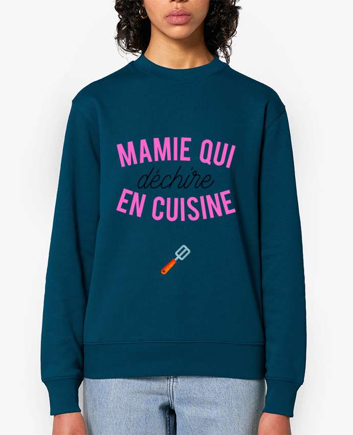 Sweat-shirt Mamie qui déchire en cuisine Par tunetoo