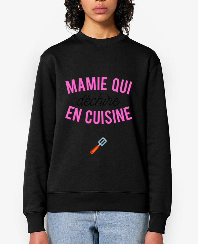 Sweat-shirt Mamie qui déchire en cuisine Par tunetoo