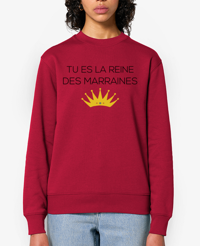 Sweat-shirt Tu es la reine des marraines Par tunetoo