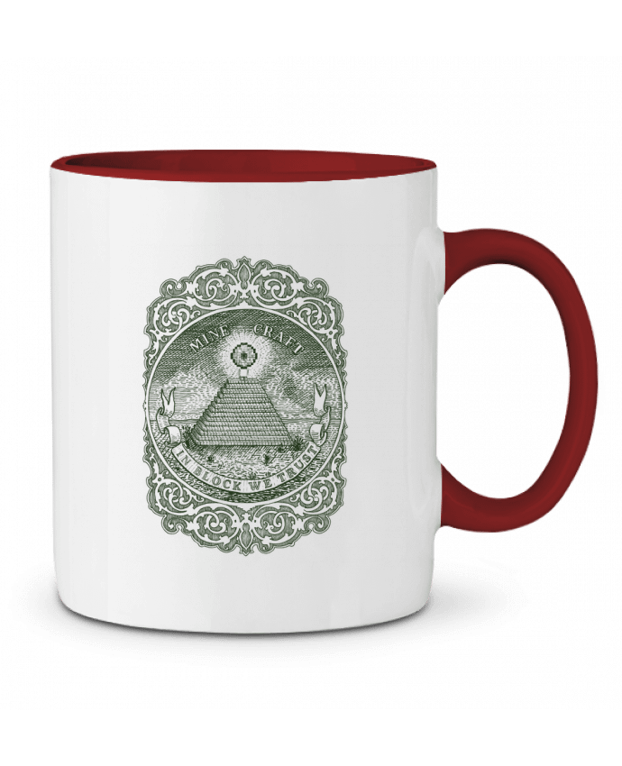 Mug bicolore In block we trust Florent Bodart