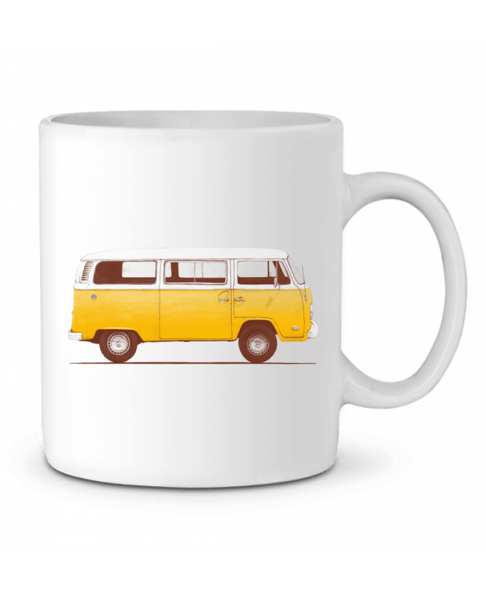 Ceramic Mug Yellow Van by Florent Bodart