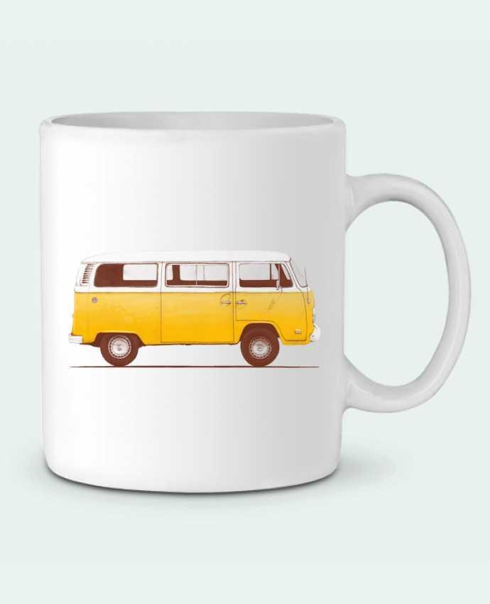 Ceramic Mug Yellow Van by Florent Bodart