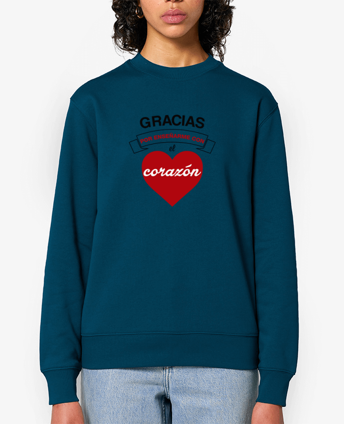 Sweat-shirt Gracias profesores Par tunetoo