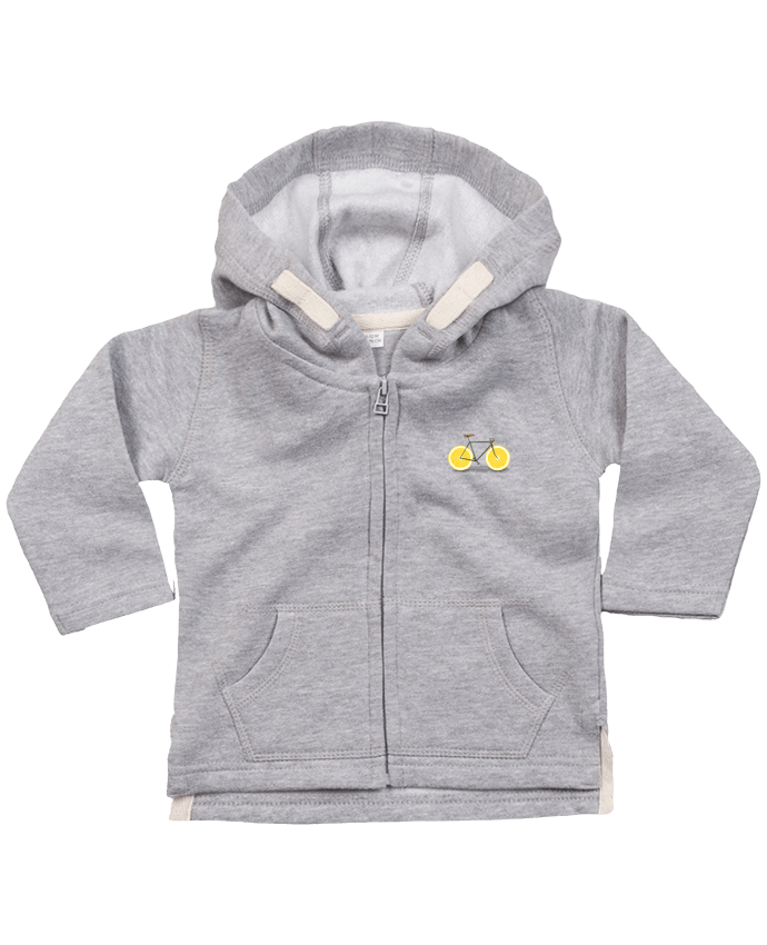 Hoddie with zip for baby Zest by Florent Bodart