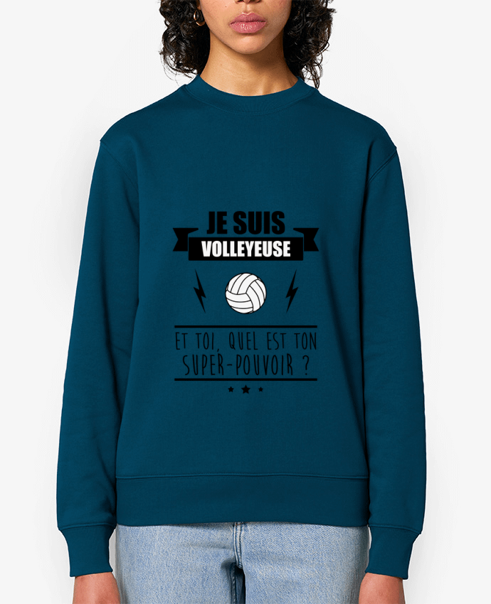 Sweat-shirt Je suis volleyleuse et toi, quel est ton super-pouvoir ? Par Benichan