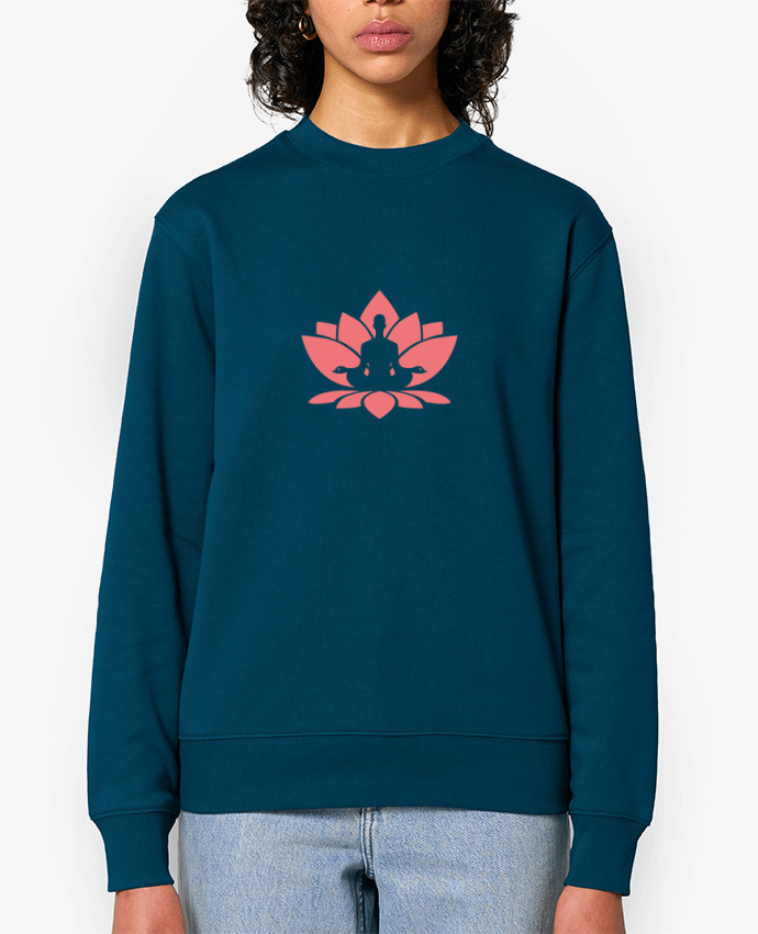 Sweat-shirt Yoga - Fleur méditation Par tunetoo