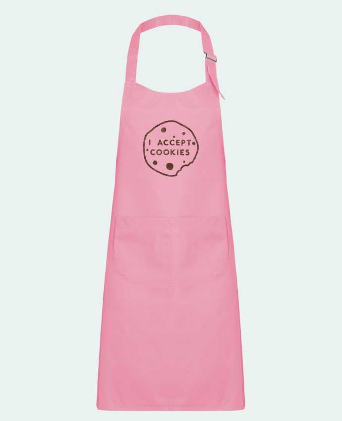 Kids chef pocket apron I accept cookies by Florent Bodart