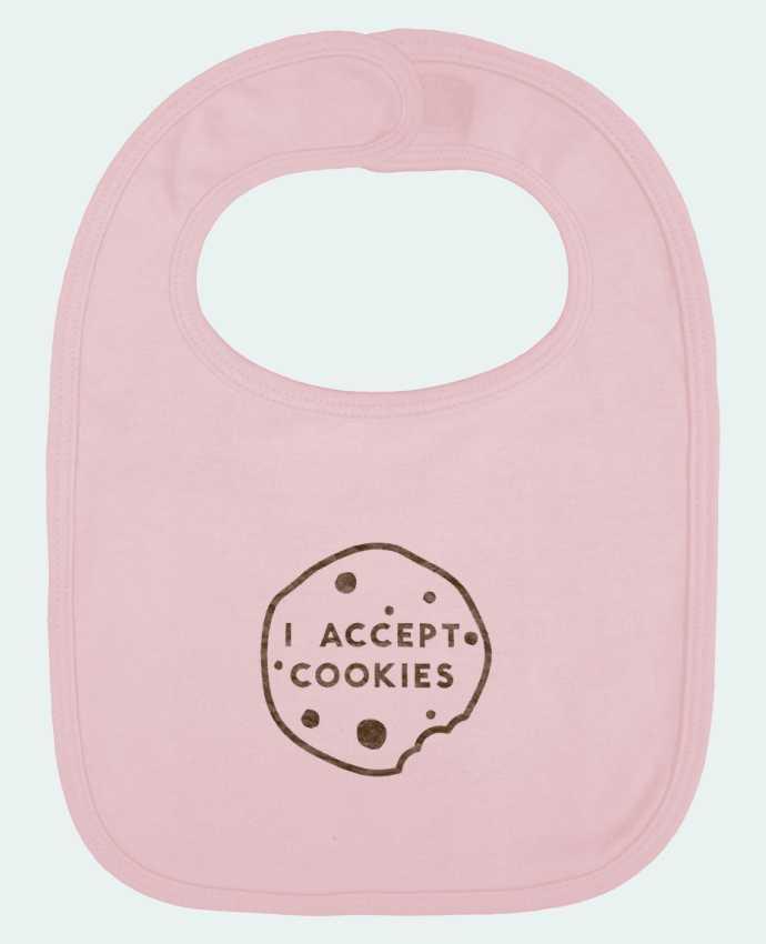 Bavoir bébé uni I accept cookies par Florent Bodart