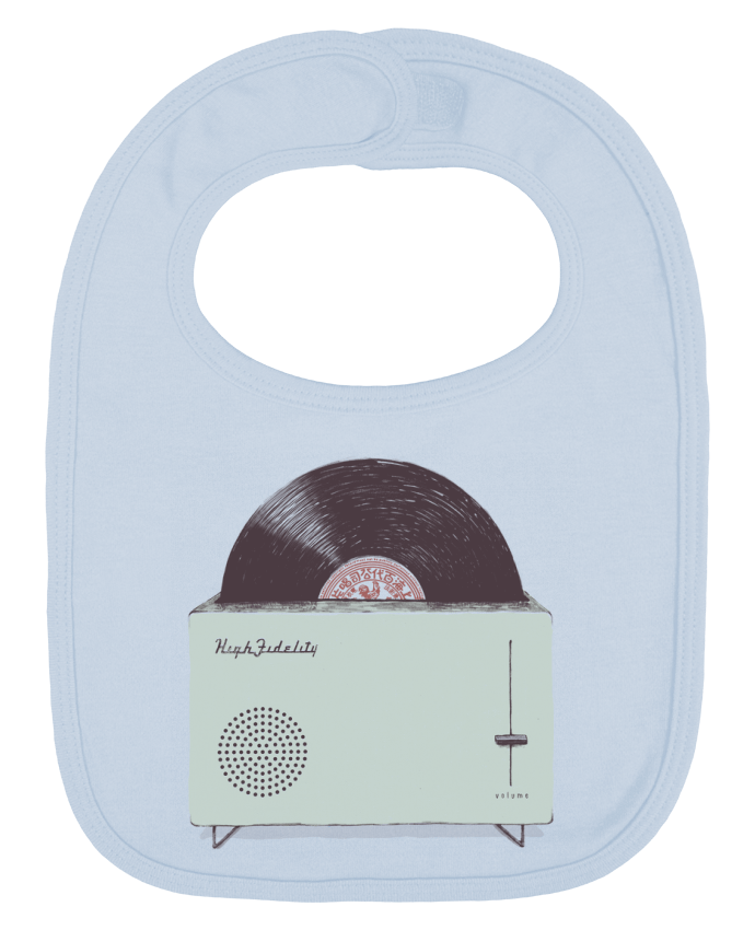 Bavoir bébé uni High Fidelity par Florent Bodart