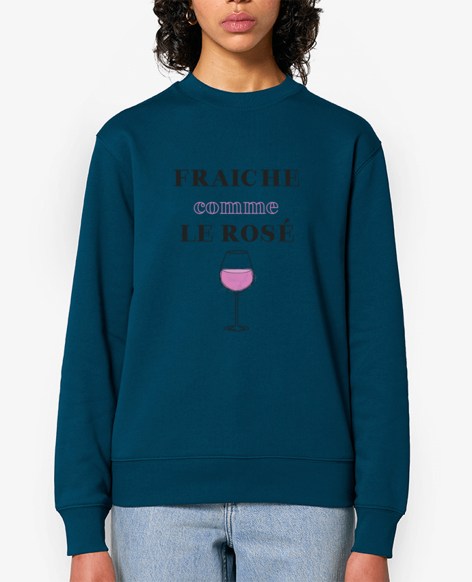 Sweat-shirt Fraiche comme le rosé Par tunetoo