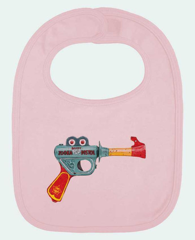 Bavoir bébé uni Gun Toy par Florent Bodart