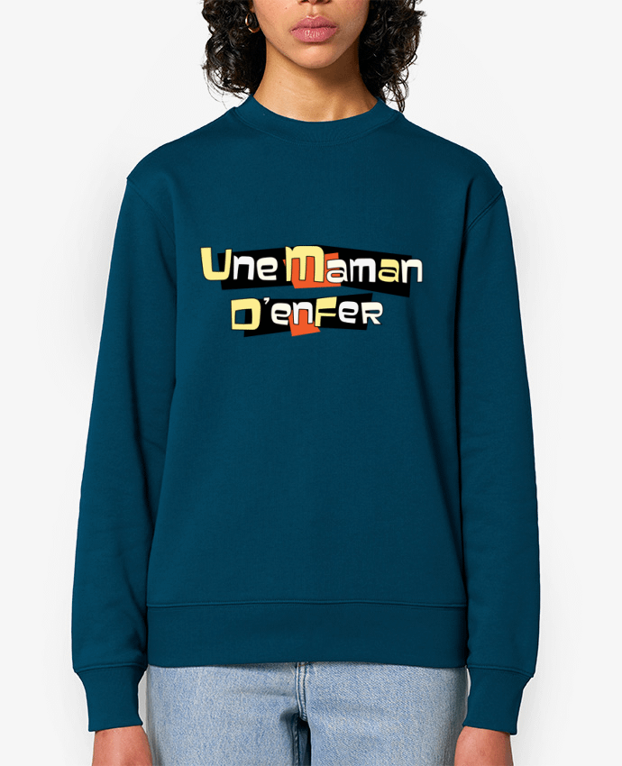 Sweat-shirt Une maman d'enfer Par tunetoo