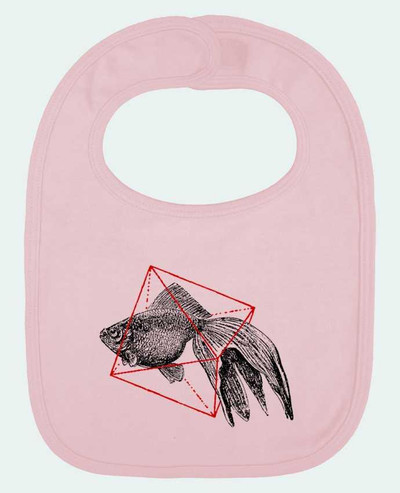 Bavoir bébé uni Fish in geometrics II par Florent Bodart