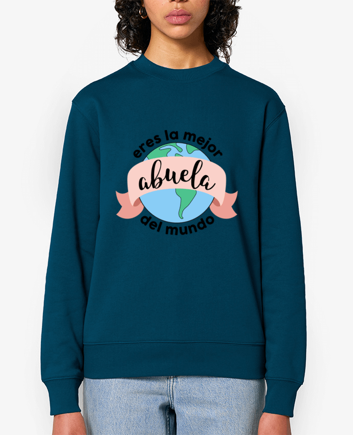 Sweat-shirt Eres la mejor abuela del mundo Par tunetoo