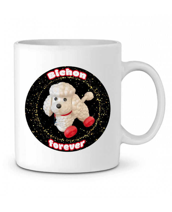 Mug  Bichon forever paillettes par Unik&moi