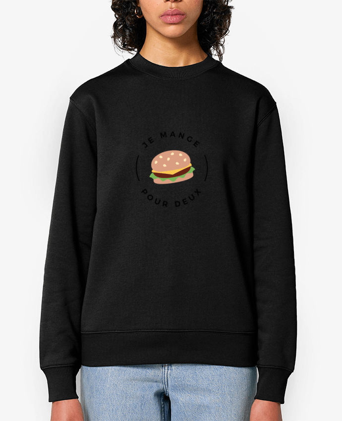 Sweat-shirt Je mange pour deux Par Nana