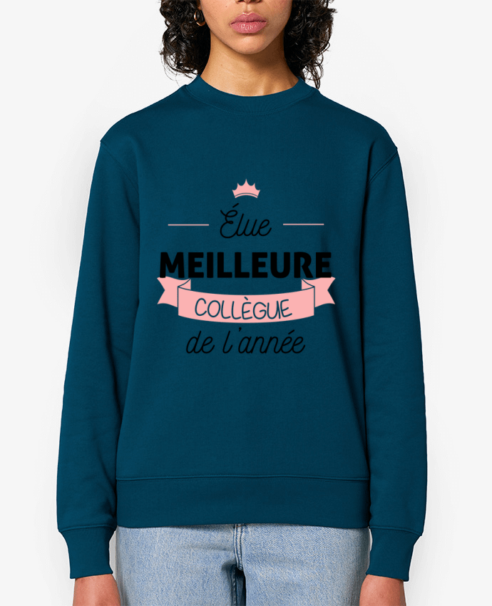 Sweat-shirt Élue meilleure collègue de l'année Par La boutique de Laura