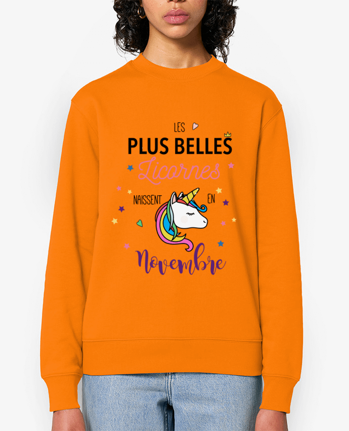 Sweat-shirt Les plus belles licornes / Novembre Par La boutique de Laura