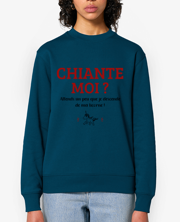 Sweat-shirt Chiante moi ? Par La boutique de Laura