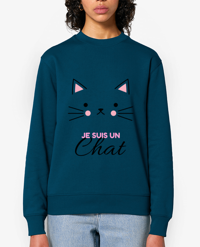 Sweat-shirt Je suis un chat Par La boutique de Laura