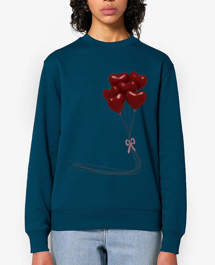 Sweat-shirt ballons cœurs Par JustFree
