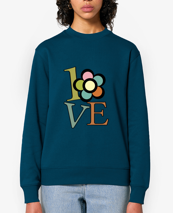 Sweat-shirt Love vintage Par Ladies