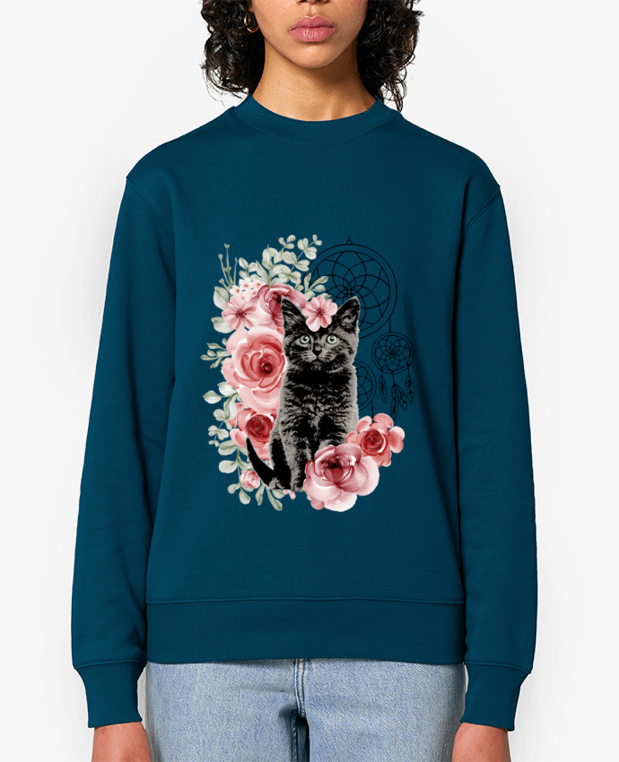 Sweat-shirt Chat BOHO Par Ladies