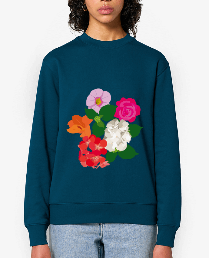 Sweat-shirt Fleurs et couleurs Par cjolicom
