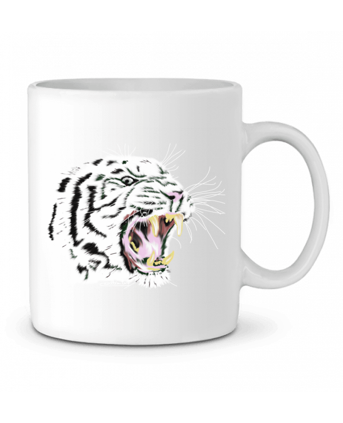 Mug  Tigre blanc rugissant par Cameleon