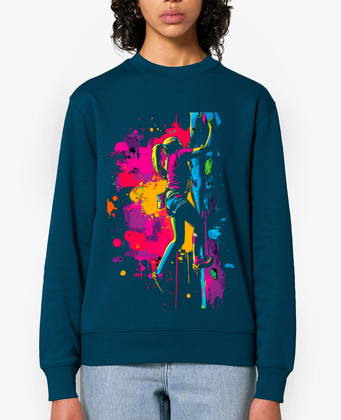 Sweat-shirt Grimpeuse Color Splash Par K-art-S