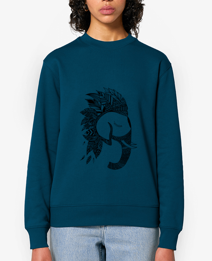 Sweat-shirt Éléphant Bohème Par Mag’Art