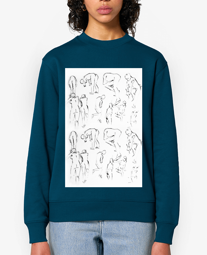 Sweat-shirt Dessins rapides de silhouettes au pinceau Par Simple Art