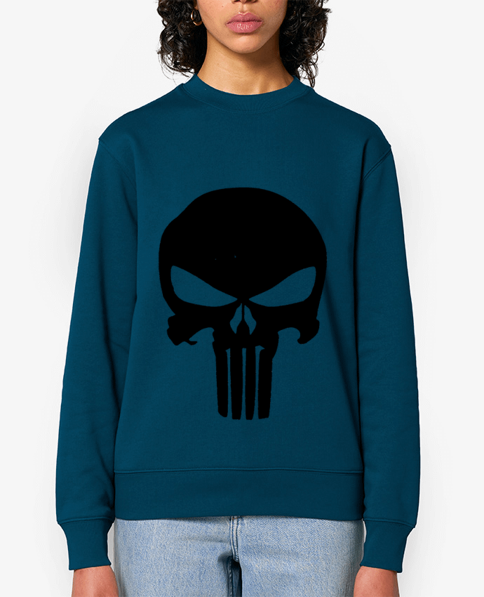 Sweat-shirt Punisher blanc Par Almo The Best