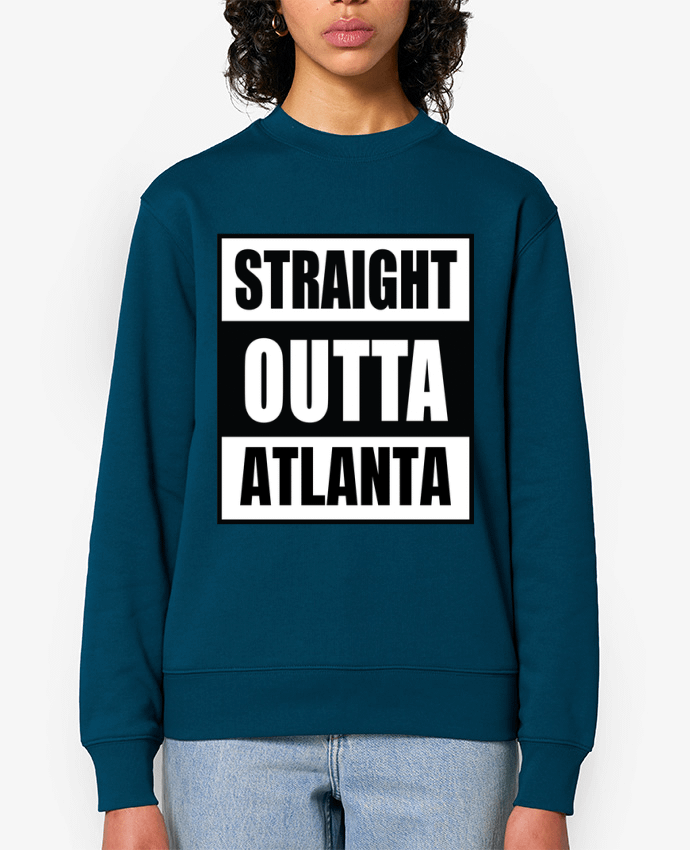Sweat-shirt Straight outta Atlanta Par Cheerocki
