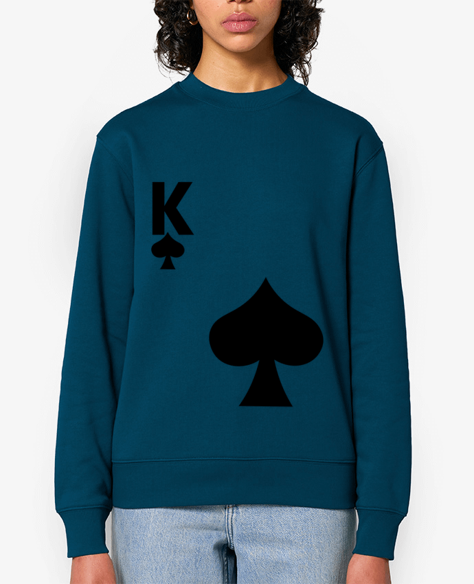 Sweat-shirt Le Roi de trèfle - Idée cadeau Par IPUAL - La Boutique