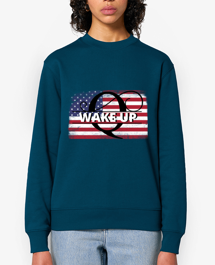 Sweat-shirt QAnon USA wake up Par Cheerocki
