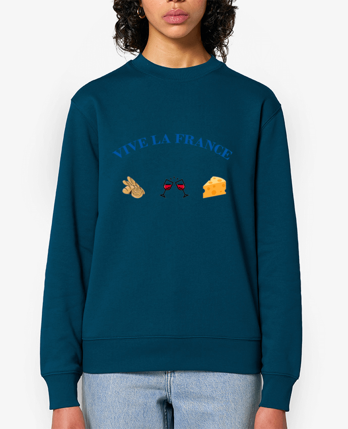 Sweat-shirt Vive la France : tradition Française Par Frenchydesign