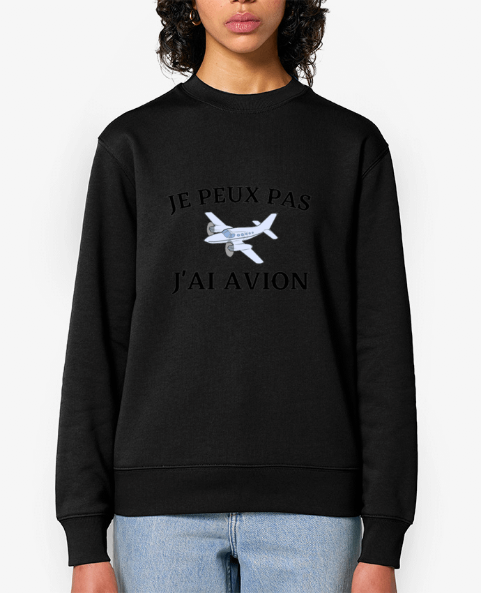 Sweat-shirt Je peux pas j'ai avion Par Frenchydesign