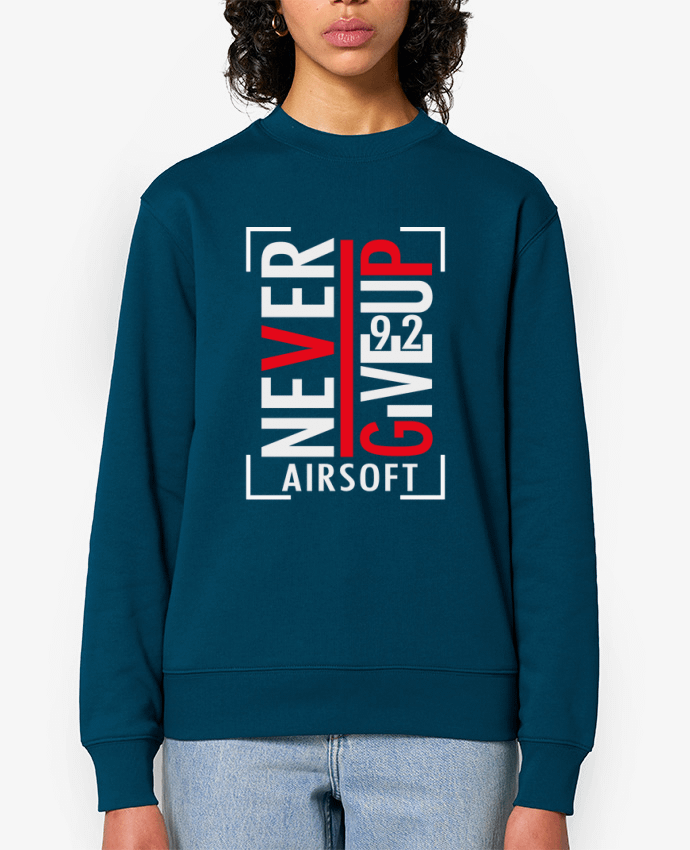 Sweat-shirt Never Give Up Airsoft Par XproDZ